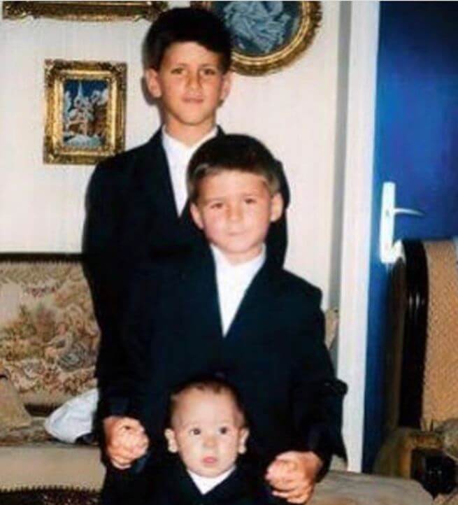 Dijana Djokovic’s three sons Novak Djokovic, Marko Djokovic, and Djordje Djokovic.